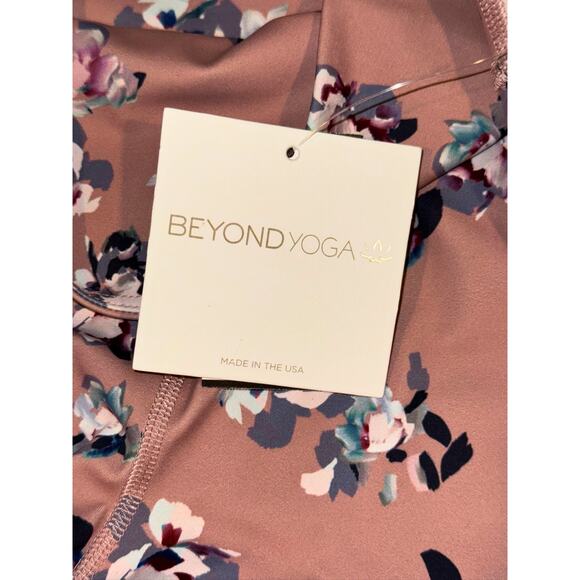 Beyond Yoga Olympus High Rise Impressionist Floral Blush Legging Activewear L - Picture 11 of 16
